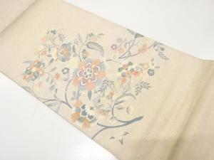 アンティーク　綴れ　花更紗模様織り出し袋帯（材料）